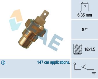 Contact thermique, voyant avertisseur de l'agent r
