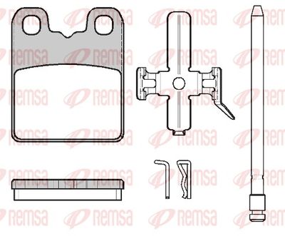 Kit de plaquettes de frein, frein à disque