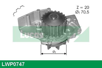 Pompe à eau, refroidissement du moteur