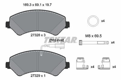 Kit de plaquettes de frein, frein à disque