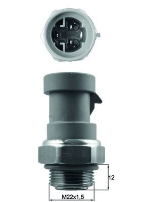 Interrupteur de température, ventilateur de radiat