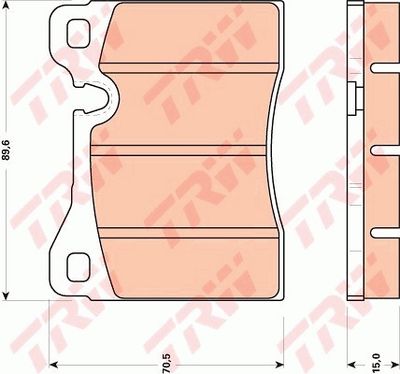 Kit de plaquettes de frein, frein à disque