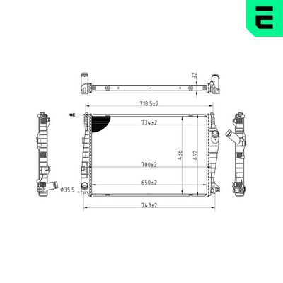 Radiateur, refroidissement du moteur