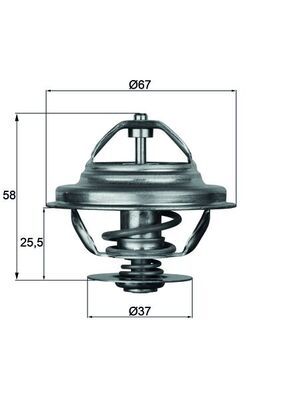 Thermostat, liqiuide de refroidissement