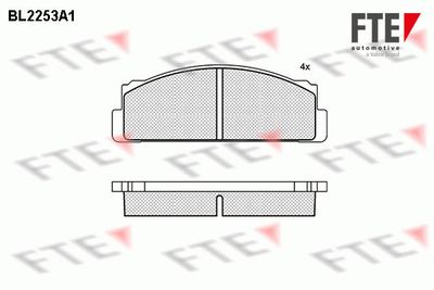 Kit de plaquettes de frein, frein à disque