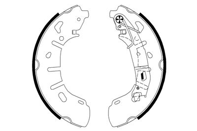 Jeu de mâchoires de frein