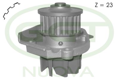 Pompe à eau, refroidissement du moteur