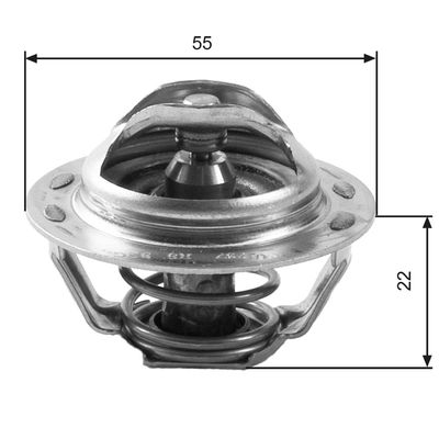 Thermostat, liqiuide de refroidissement