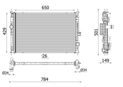 Radiateur, refroidissement du moteur