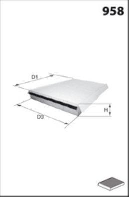 Filtre, air de l'habitacle