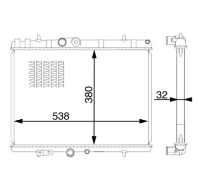 Radiateur, refroidissement du moteur