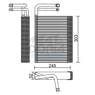 Évaporateur climatisation