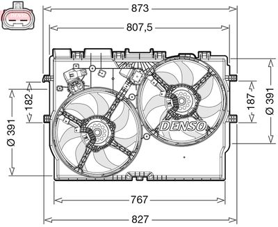 Ventilateur, refroidissement du moteur