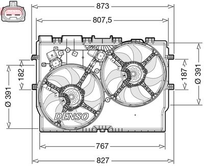 Ventilateur, refroidissement du moteur