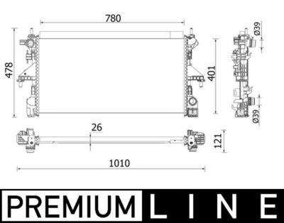 Radiateur, refroidissement du moteur