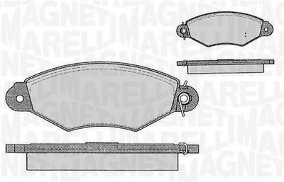 Kit de plaquettes de frein, frein à disque