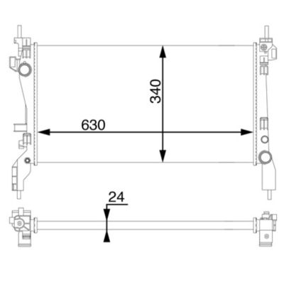 Radiateur, refroidissement du moteur