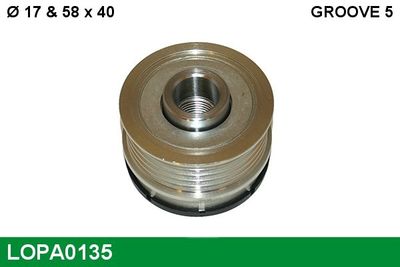 Poulie roue libre, alternateur