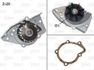 Pompe à eau, refroidissement du moteur
