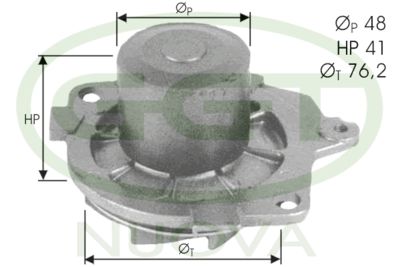 Pompe à eau, refroidissement du moteur