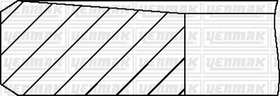 Jeu de segments de pistons