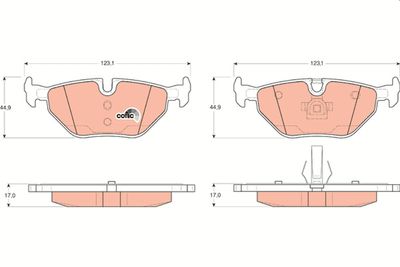 Kit de plaquettes de frein, frein à disque