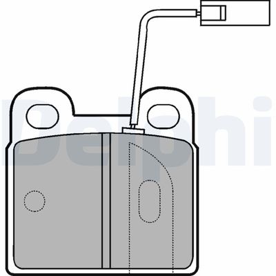 Kit de plaquettes de frein, frein à disque