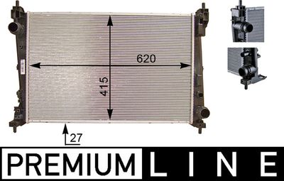 Radiateur, refroidissement du moteur