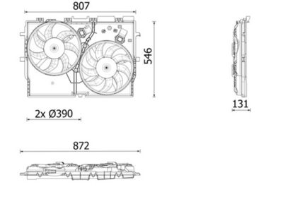 Ventilateur, refroidissement du moteur