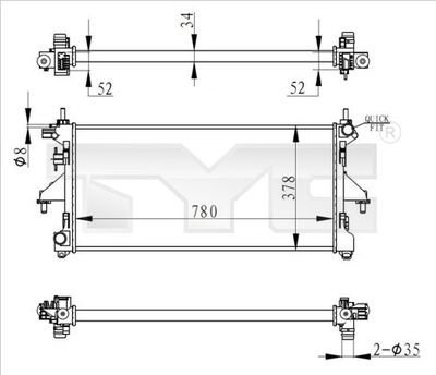 Radiateur, refroidissement du moteur