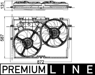 Ventilateur, refroidissement du moteur