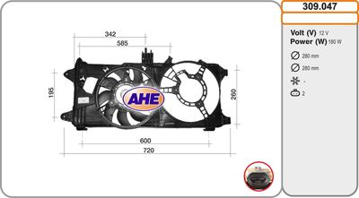 Ventilateur, refroidissement du moteur