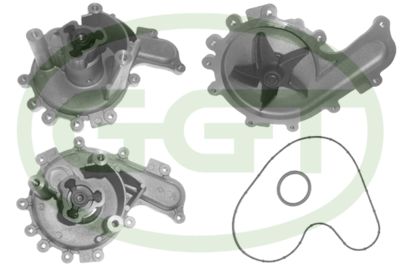 Pompe à eau, refroidissement du moteur