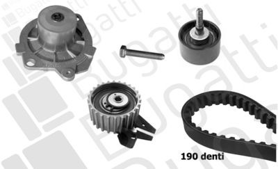 Pompe à eau + kit de courroie de distribution