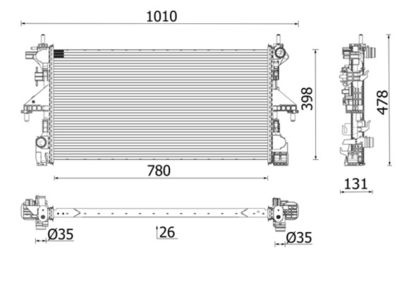 Radiateur, refroidissement du moteur