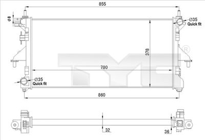 Radiateur, refroidissement du moteur
