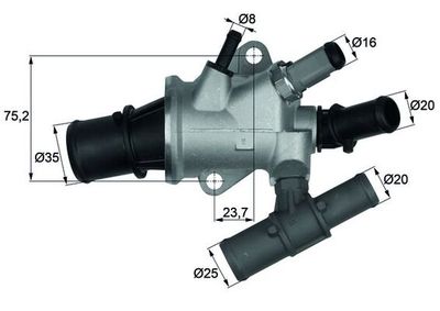 Thermostat, liqiuide de refroidissement