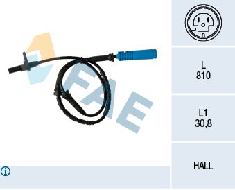 Capteur, vitesse de roue