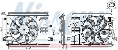 Ventilateur, refroidissement du moteur