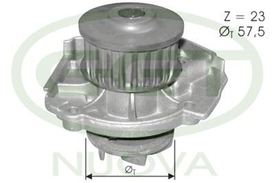 Pompe à eau, refroidissement du moteur