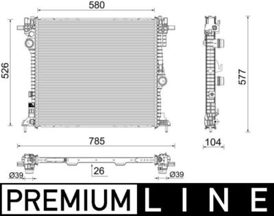 Radiateur, refroidissement du moteur