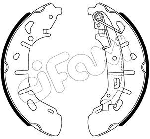 Jeu de mâchoires de frein