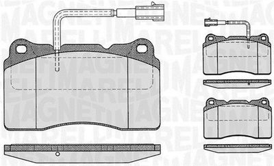 Kit de plaquettes de frein, frein à disque