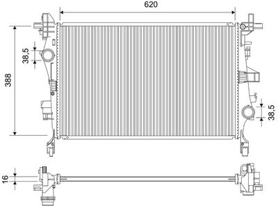 Radiateur, refroidissement du moteur