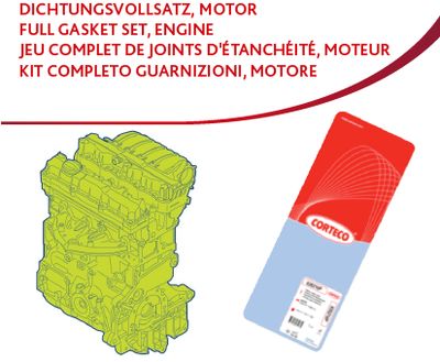 Pochette moteur complète