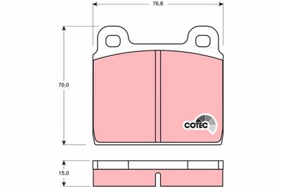 Kit de plaquettes de frein, frein à disque