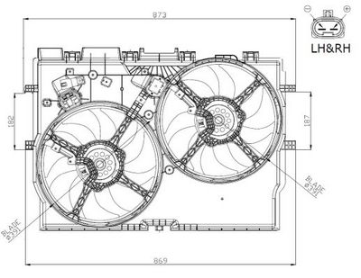 Ventilateur, refroidissement du moteur