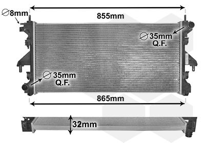 Radiateur, refroidissement du moteur