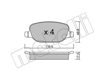 Kit de plaquettes de frein, frein à disque