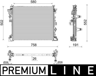 Radiateur, refroidissement du moteur